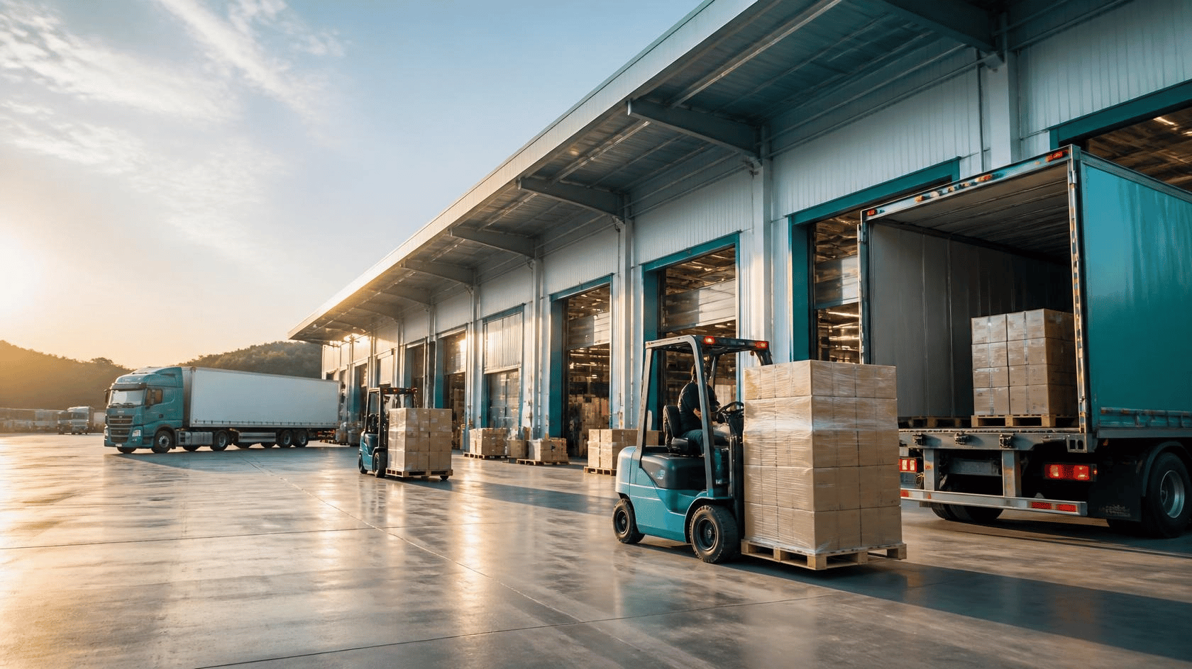 Warehouse loading docks and shipments