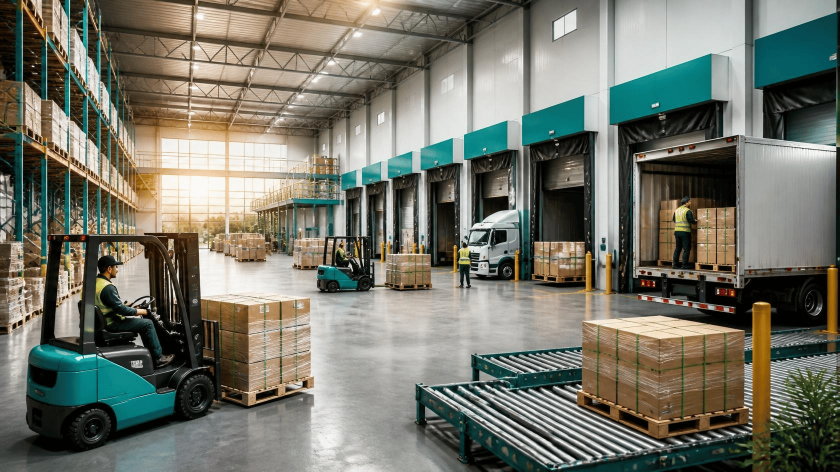 Warehouse shipping operations with outbound freight
